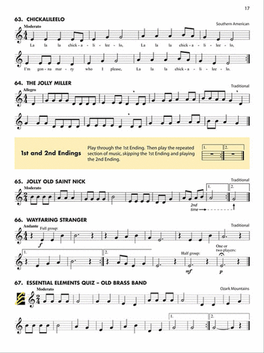 Essential Elements for Recorder Classroom Method – Student Book 1 Concert Band Methods scores gallery preview page 5