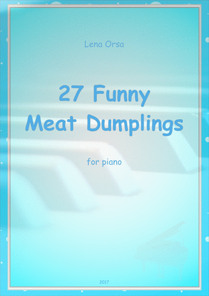 Book cover for 27 Funny Meat Dumplings for piano