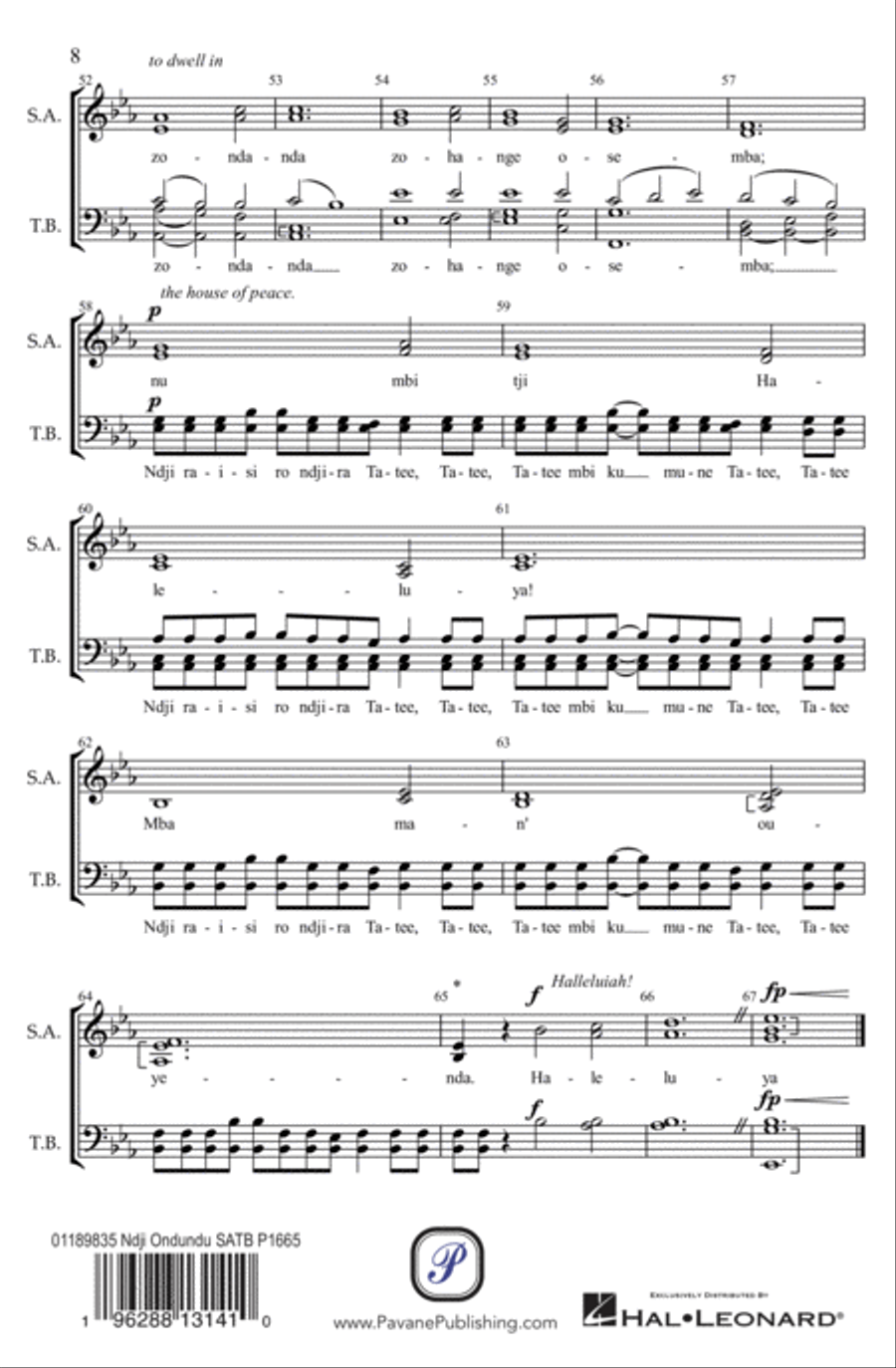 Ndji Raisa Ondundu Ndji Raisa Ondundu 4-Part scores gallery preview page 6