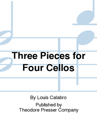 Book cover for Three Pieces For Four Cellos