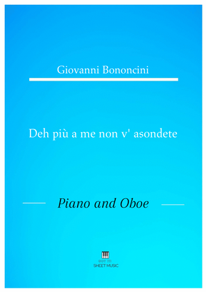 Giovanni Bononcini - Deh pi a me non v_asondete (Piano and Oboe)