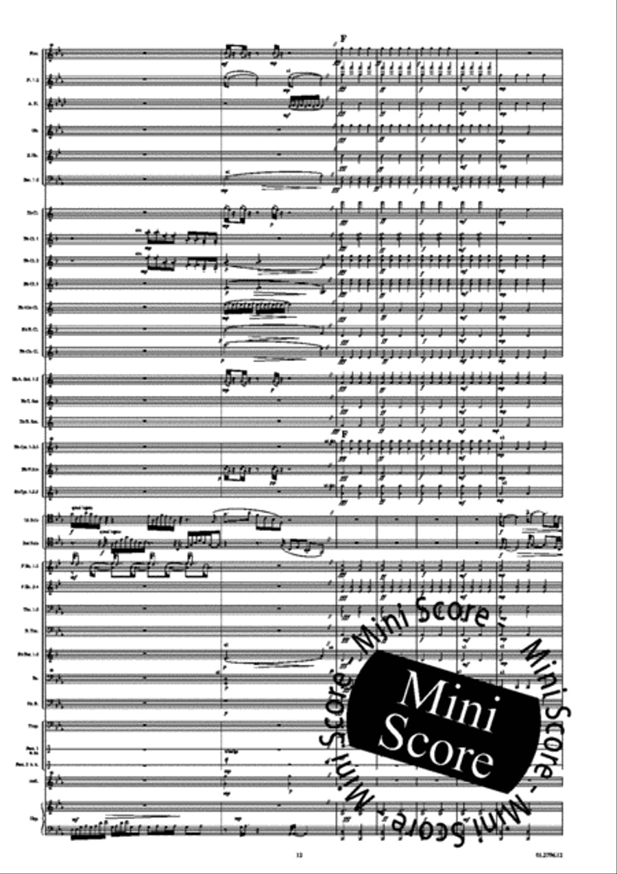 Rainforest Concerto Concert Band scores gallery preview page 18