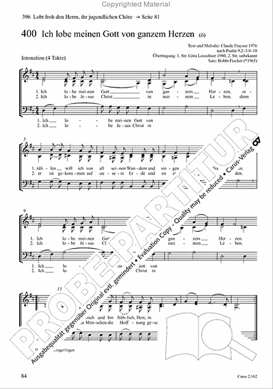 Chorbuch Gotteslob SAM 3-Part scores gallery preview page 85