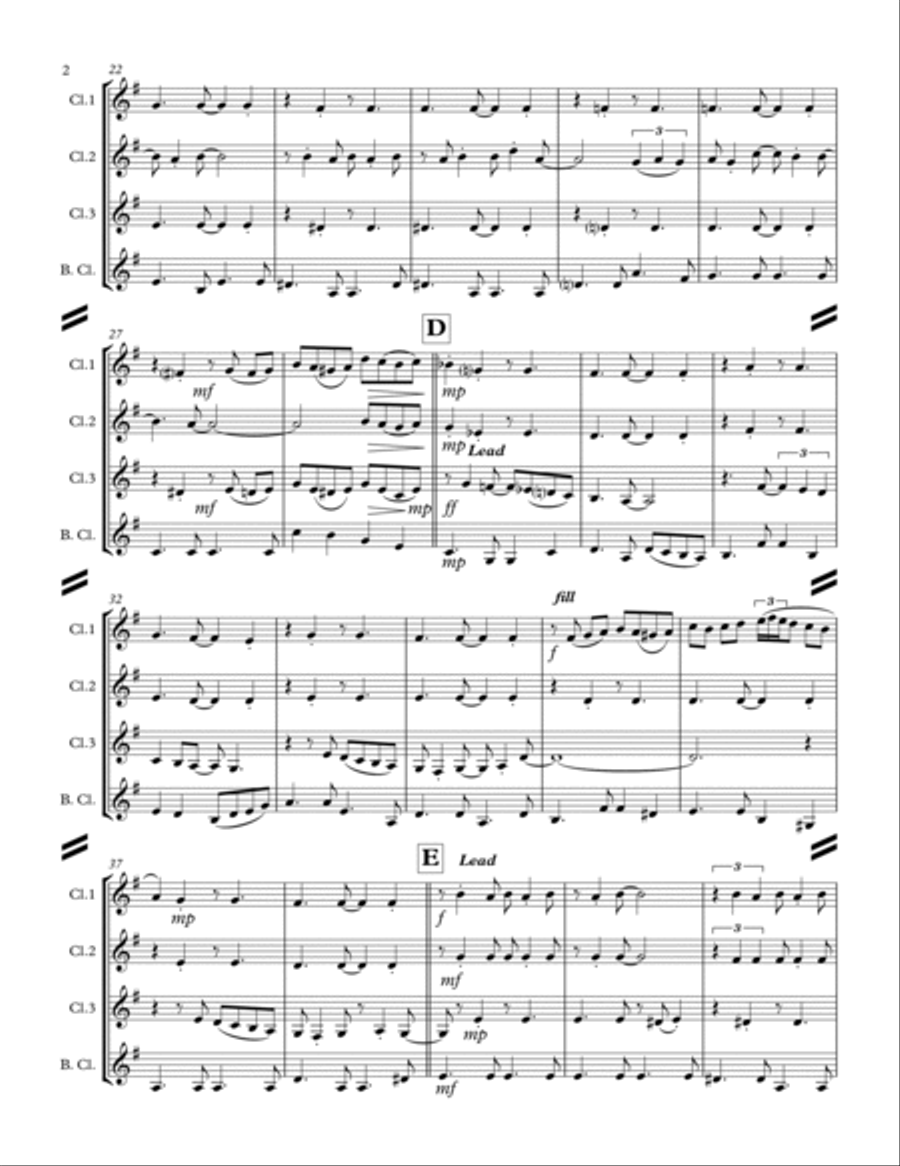 Quiet Nights Of Quiet Stars (Corcovado) Woodwind Ensemble scores gallery preview page 3