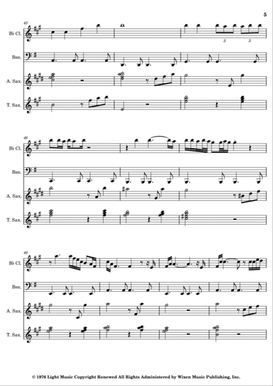 Europa Woodwind Quartet scores gallery preview page 5