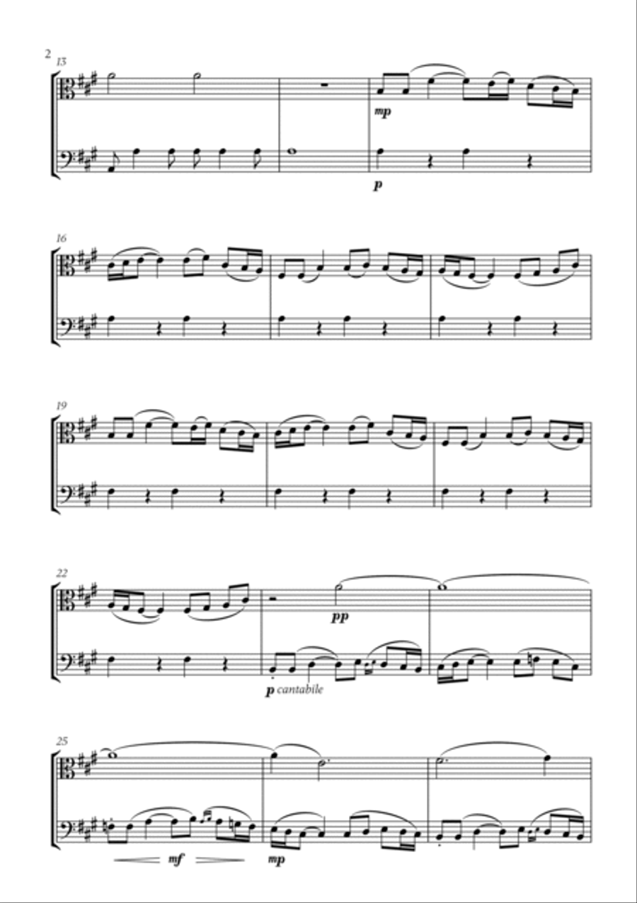 Polovtsian Dance (from Prince Igor) (for Viola and Bassoon) Bassoon scores gallery preview page 2