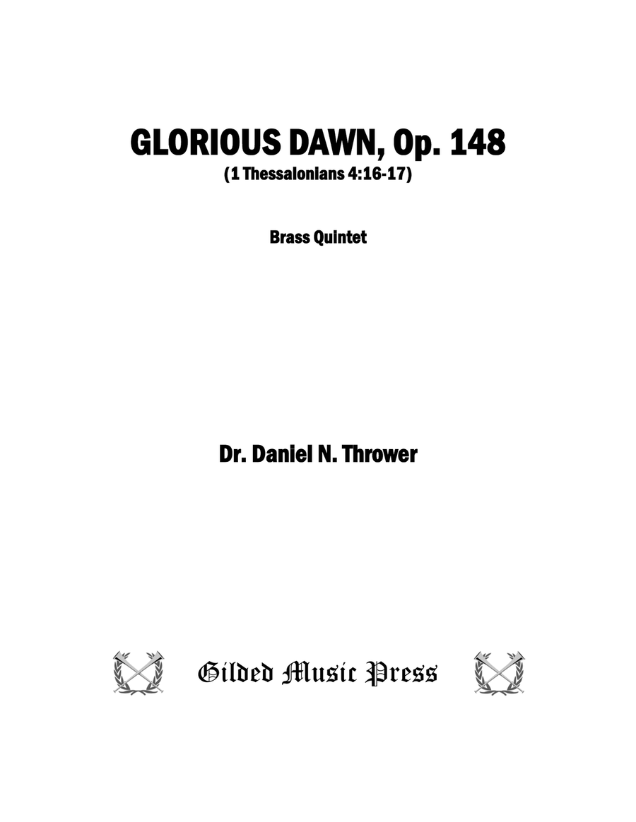 Glorious Dawn, Op. 148 Brass Quintet scores gallery preview page 3