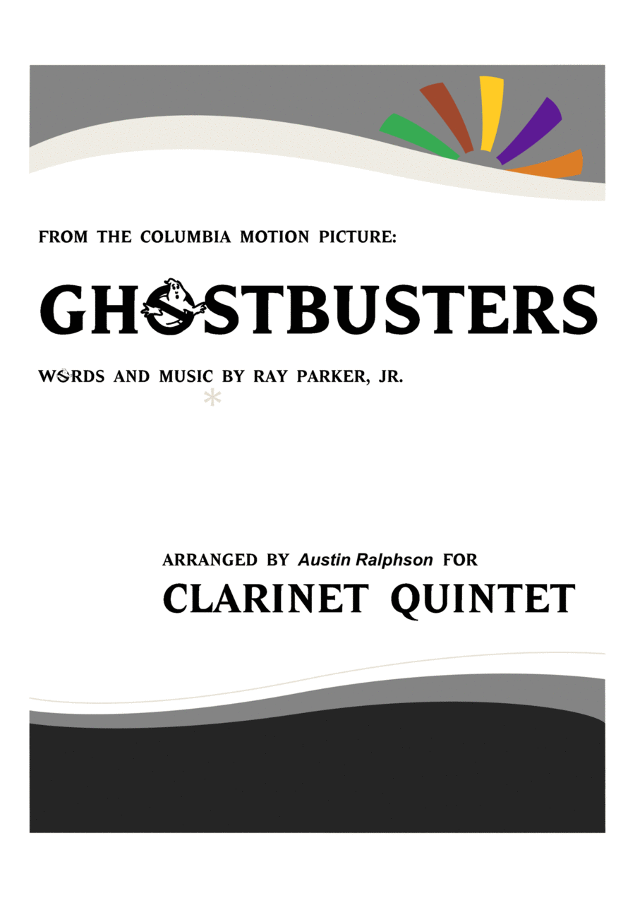 Ghostbusters Clarinet Quintet scores gallery preview page 1