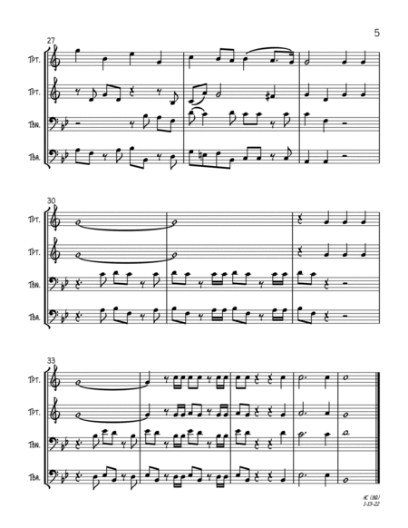 Hallelujah Chorus (Abridged) (Brass Quartet) image number null