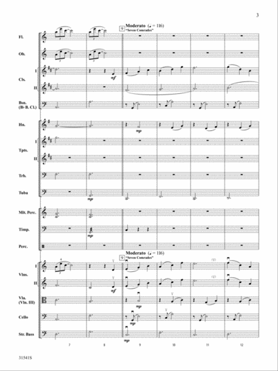 Courage: Score Full Orchestra scores gallery preview page 3