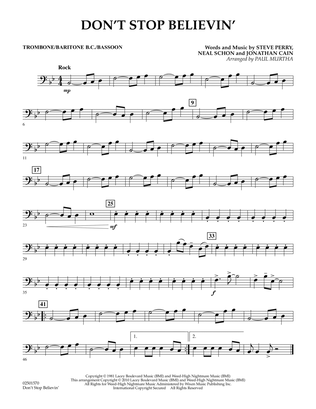 Don't Stop Believin' - Trombone/Baritone B.C./Bassoon