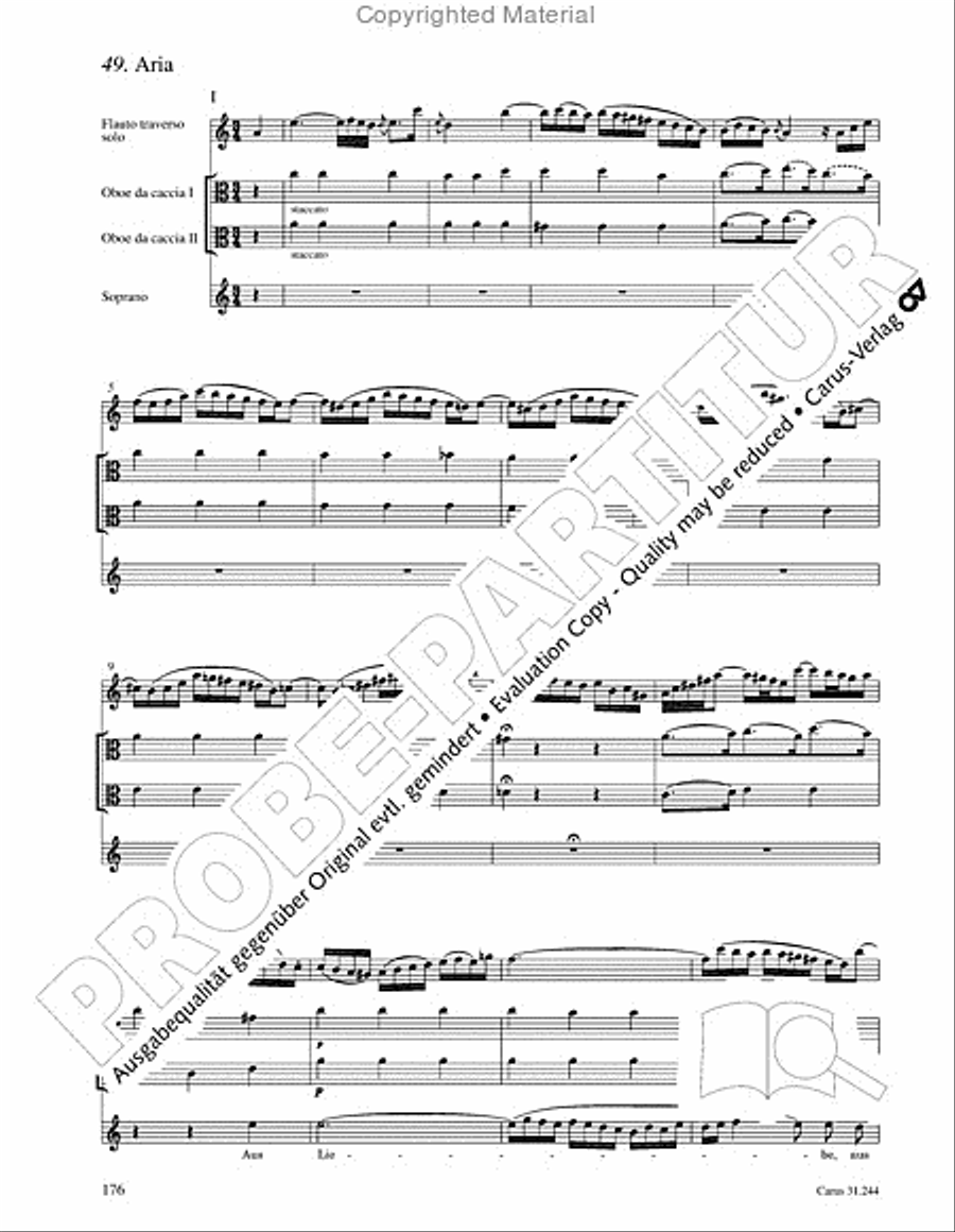 St. Matthew Passion (Matthaus-Passion) 4-Part scores gallery preview page 178