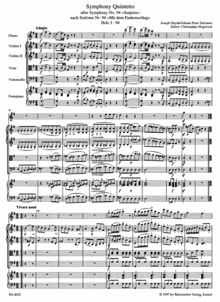 Symphony Quintetto G major Hob.I:94