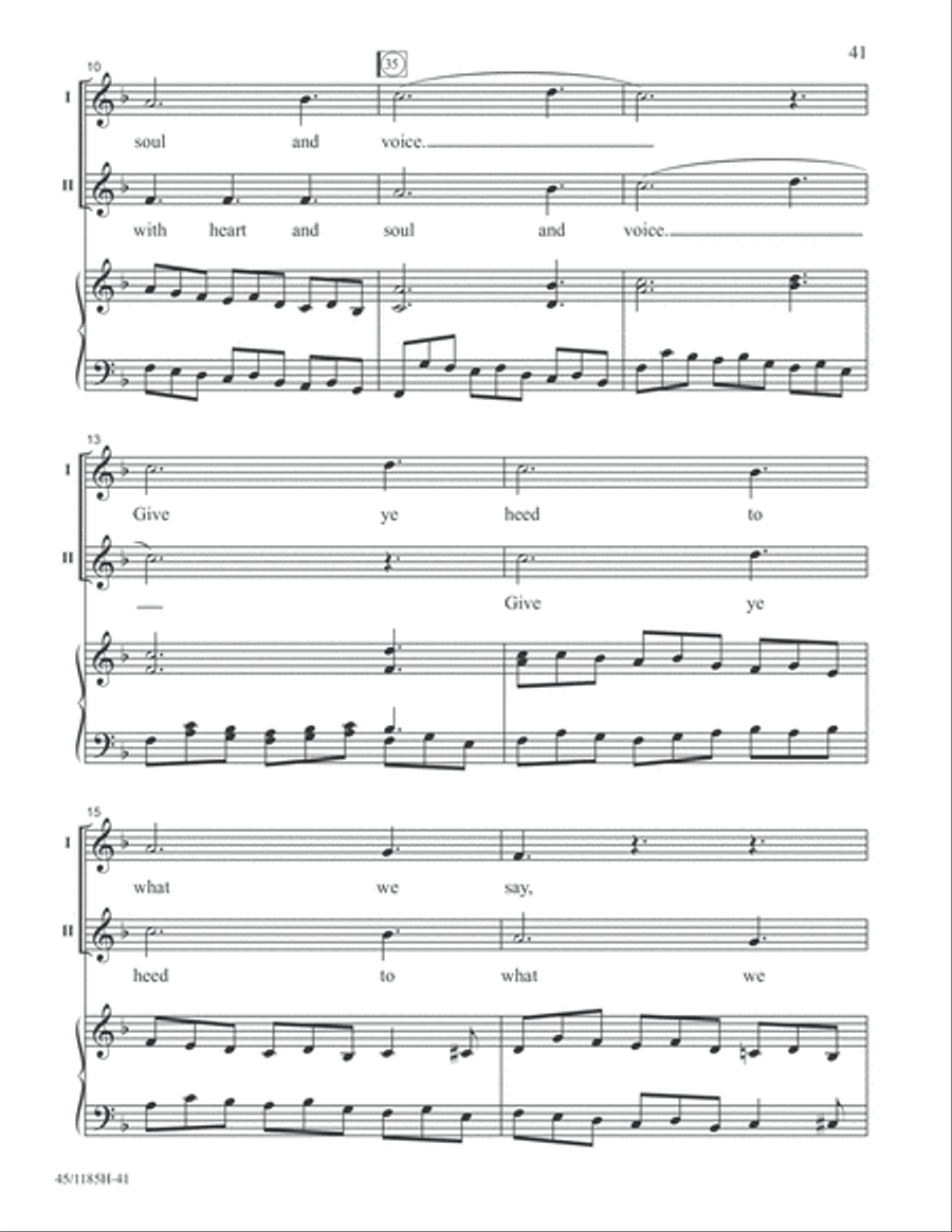 Bach for Young Voices 2-Part scores gallery preview page 41