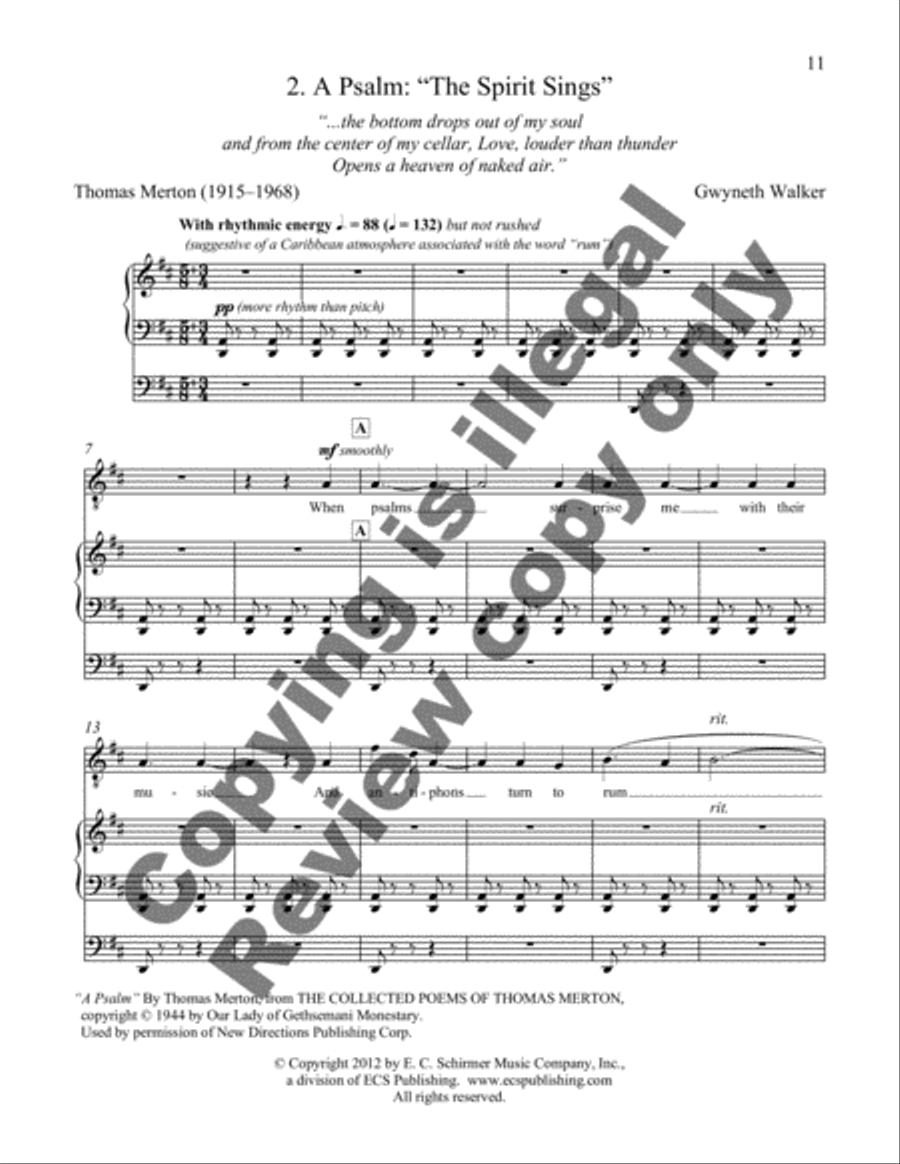 Songs of Ecstasy Tenor Voice scores gallery preview page 6