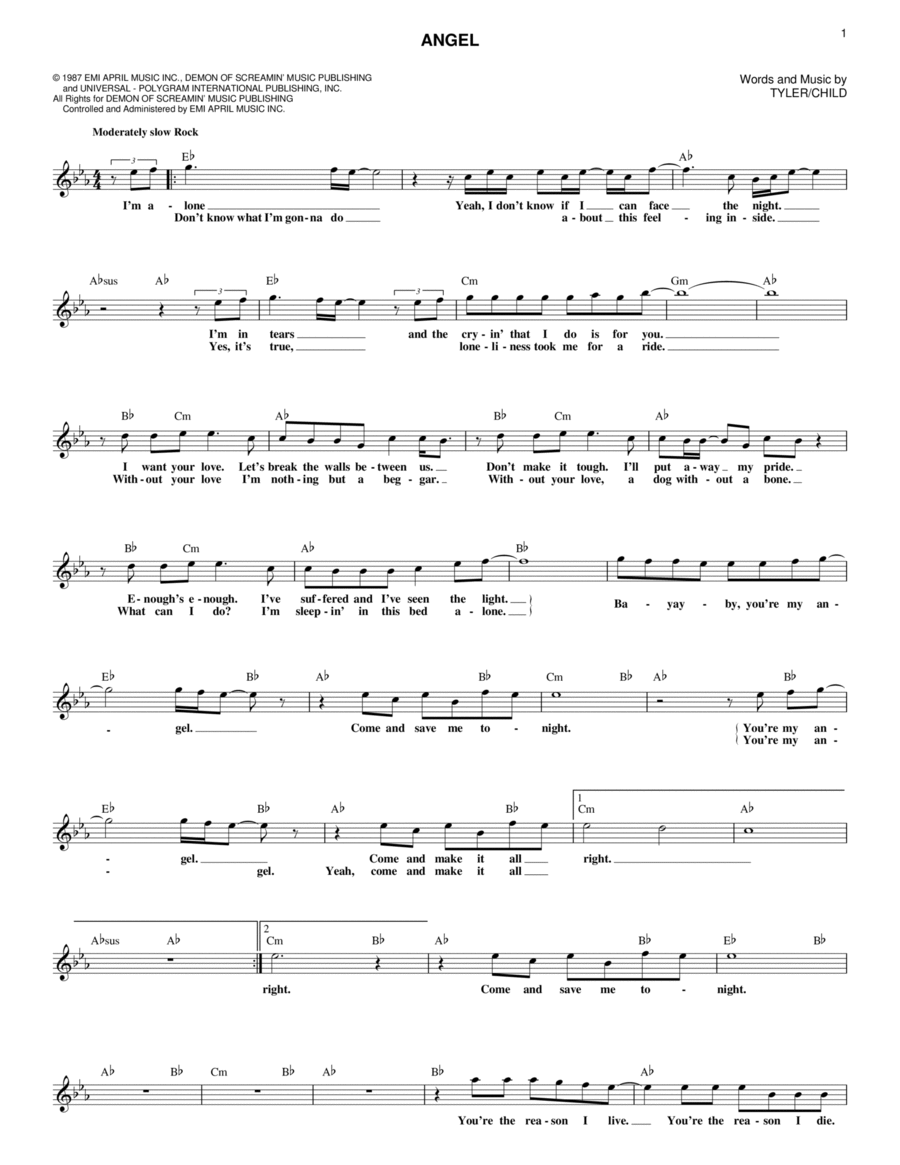 Angel Piano scores gallery preview page 1