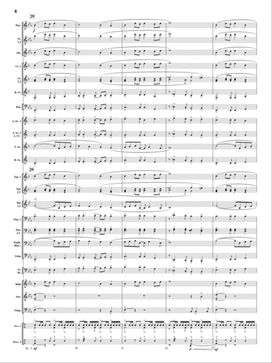 On Wings of Magic Concert Band scores gallery preview page 7
