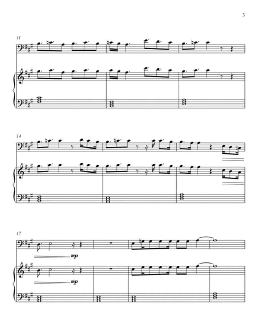 Dancing Queen String Duet scores gallery preview page 3