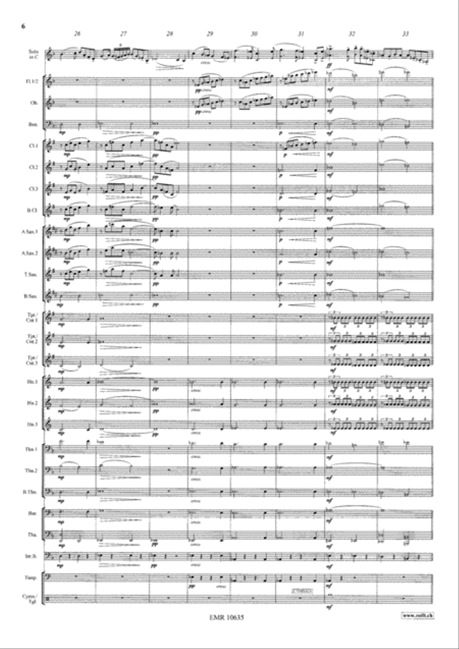 Meditation From Thais Concert Band scores gallery preview page 7
