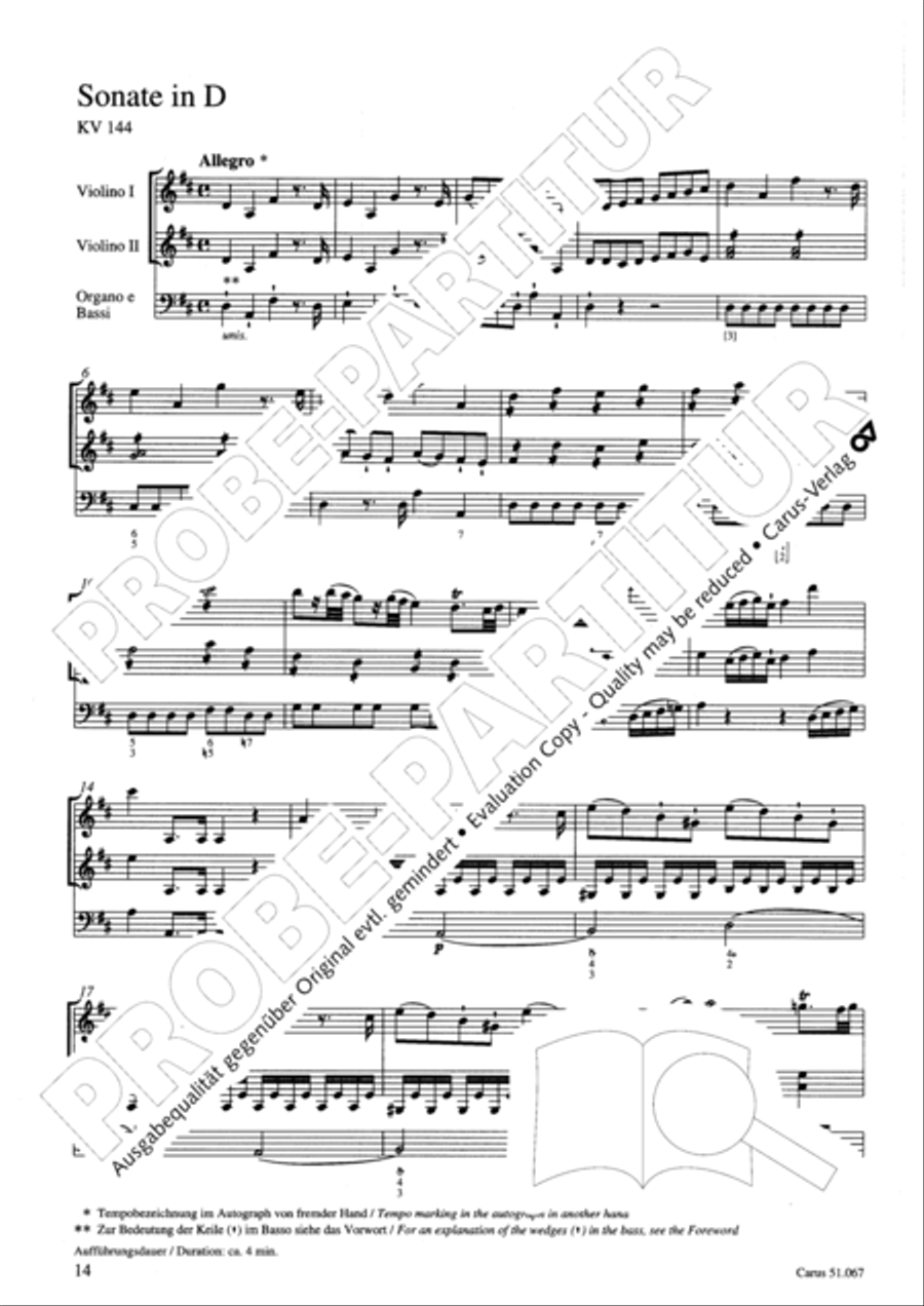 Church Sonatas Collection / Songbook scores gallery preview page 15