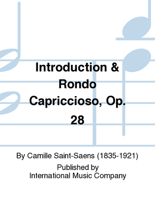 Book cover for Introduction & Rondo Capriccioso, Op. 28