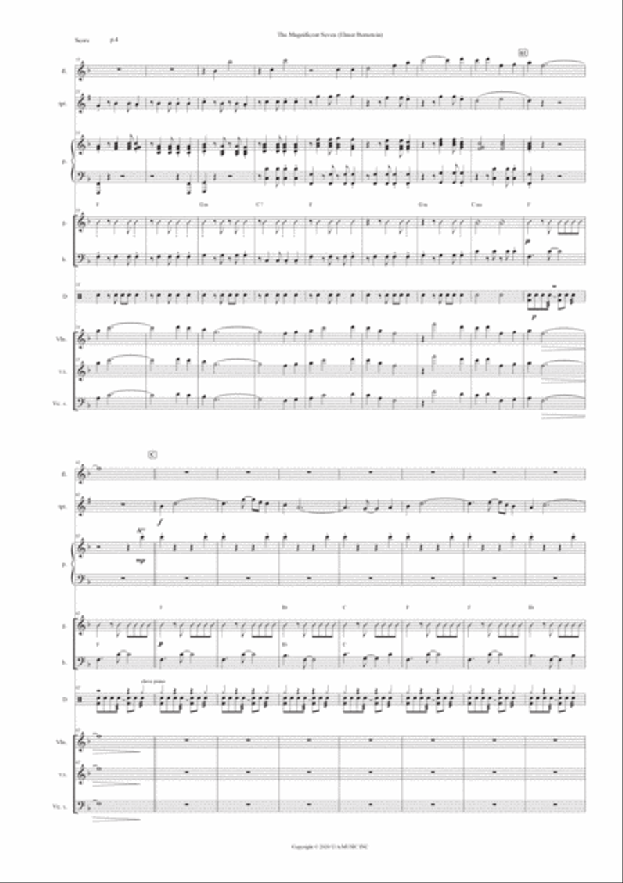 Magnificent Seven, The Flute scores gallery preview page 4