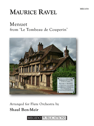 Menuet from 'Le Tombeau de Couperin' for Flute Orchestra