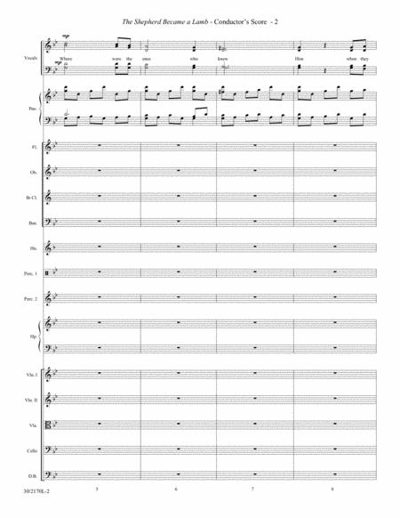 The Shepherd Became a Lamb - Orchestra Score/Parts