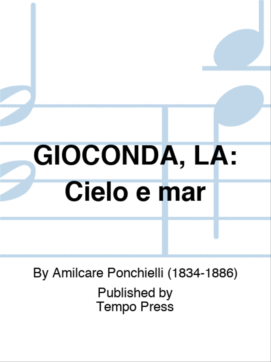GIOCONDA, LA: Cielo e mar Set of Parts scores gallery preview page 1