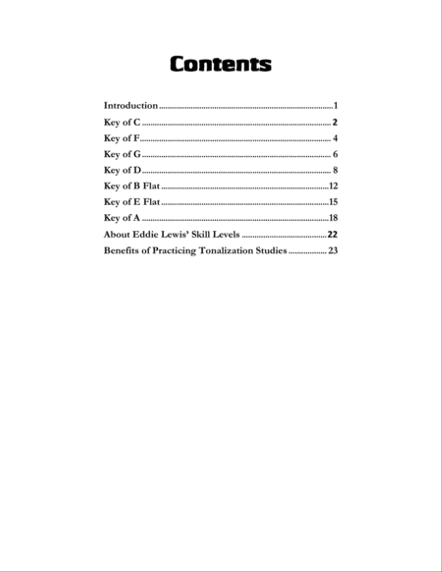 Trumpet Tyro Tonalization Studies by Eddie Lewis Trumpet Solo scores gallery preview page 6