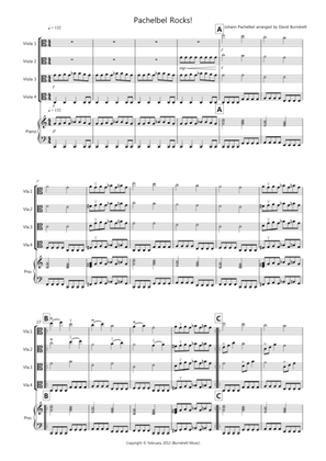 Pachelbel Rocks! for Viola Quartet