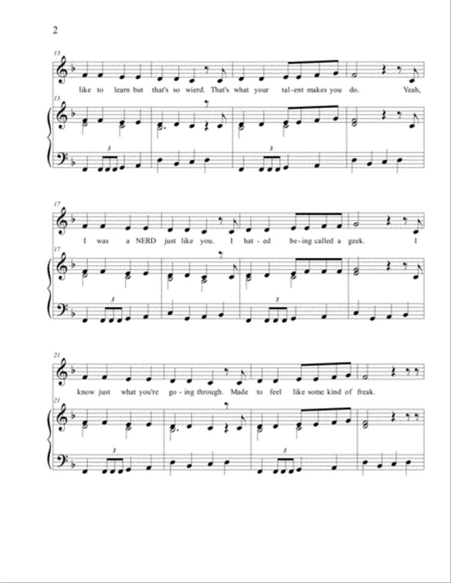 THE MARCH OF THE NERDS THE MARCH OF THE NERDS Voice scores gallery preview page 2