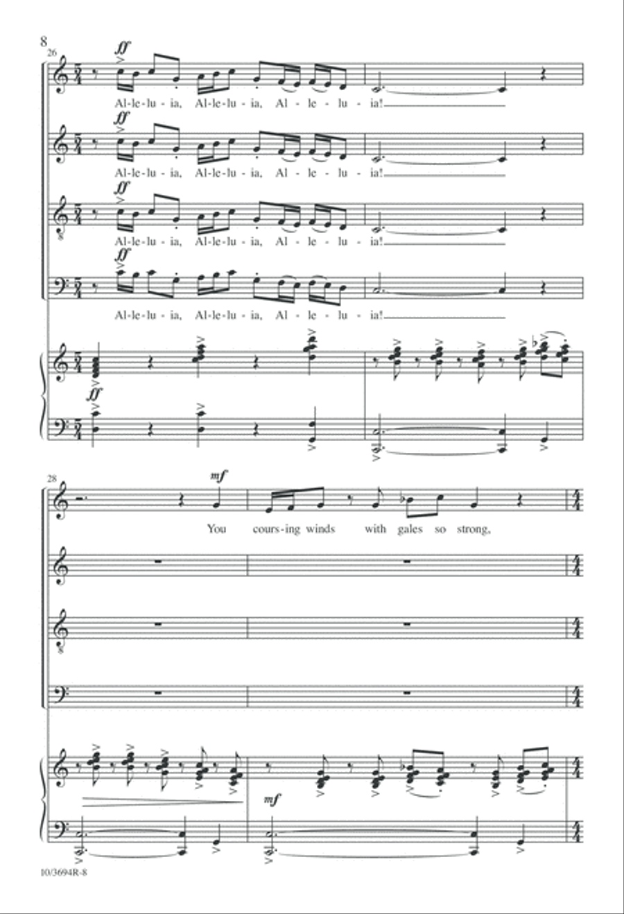 All Creatures, Lift Your Voice and Sing! 4-Part scores gallery preview page 8