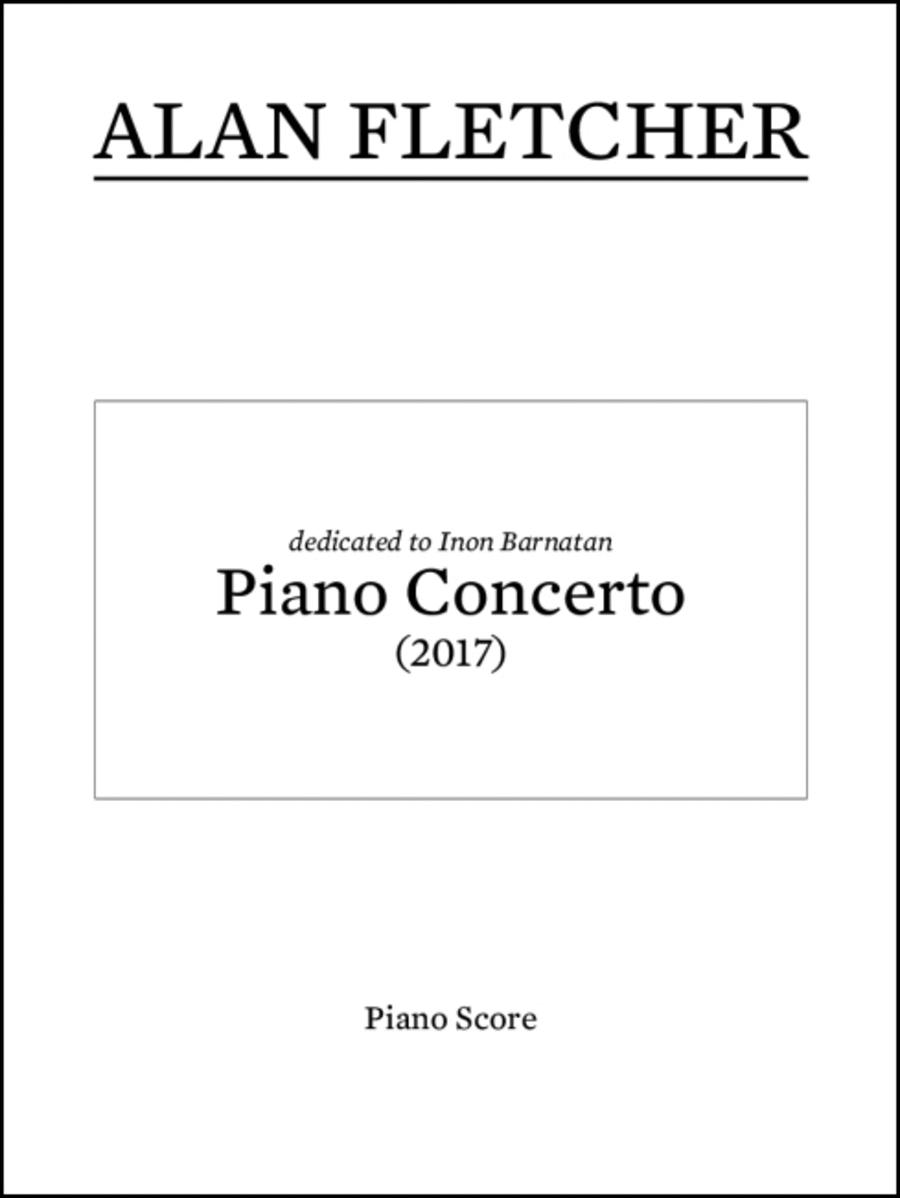 Piano Concerto Piano Concerto Harpsichord scores gallery preview page 1