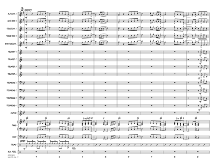 Lean On Me - Full Score Jazz Ensemble scores gallery preview page 2