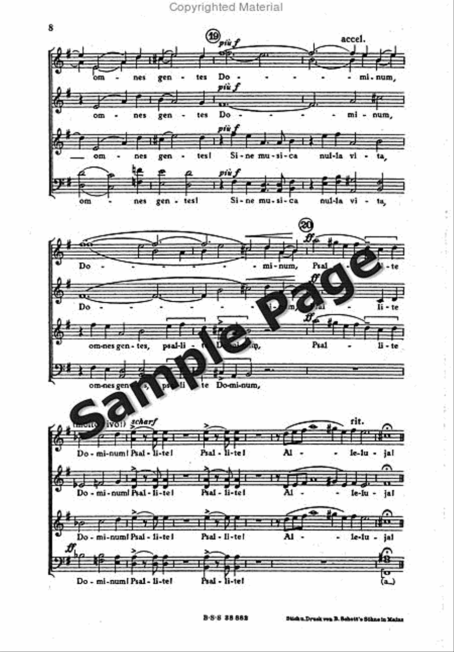Nulla Vita Sine Musica Score 4-Part scores gallery preview page 8
