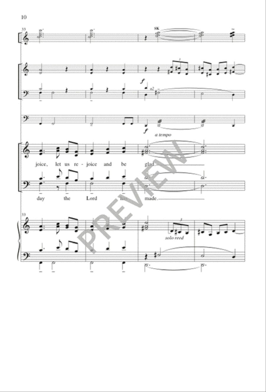 This is the Day the Lord Has Made 4-Part scores gallery preview page 10