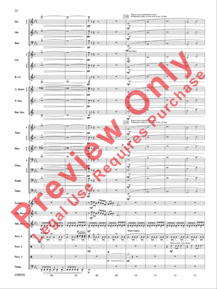 Winds of Change Concert Band scores gallery preview page 23