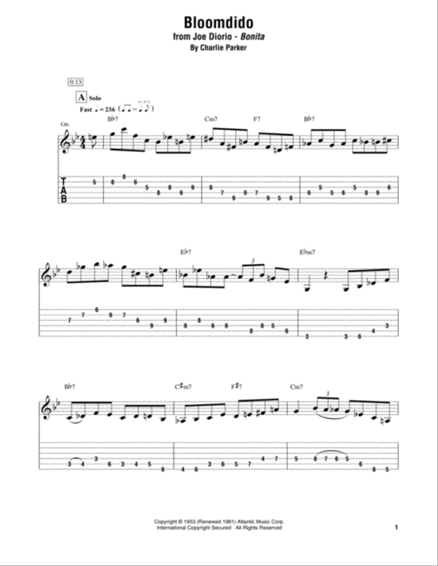 Bloomdido Electric Guitar scores gallery preview page 1