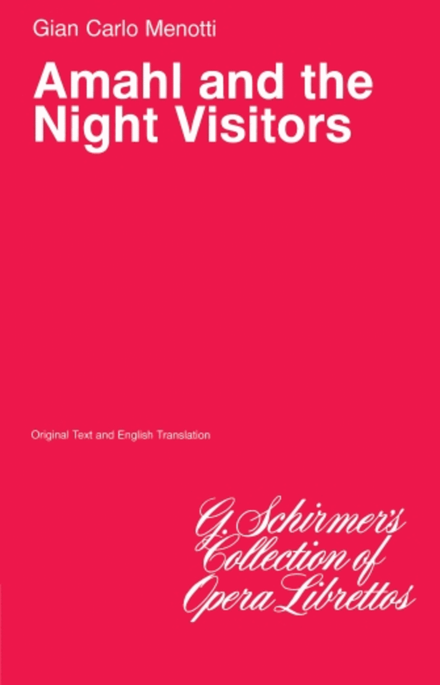 Amahl and the Night Visitors Voice scores gallery preview page 1