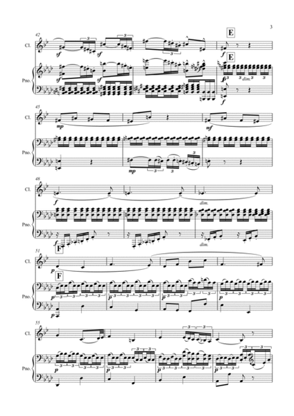 Beethoven: Piano Sonata No.8 in C Minor Op.13 "Sonata Pathetique" Mvt.II Adagio - clarinet/piano image number null