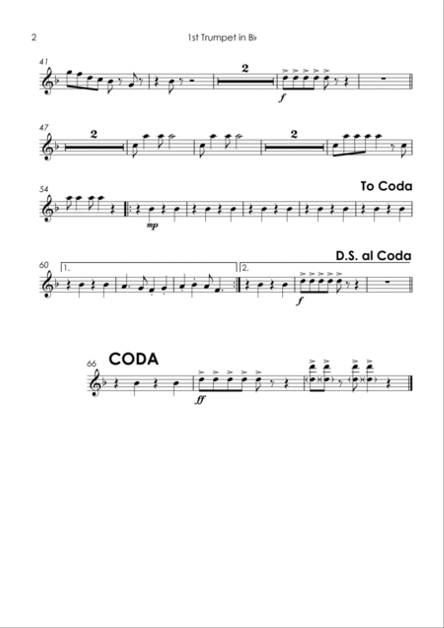 Chorando Se Foi (lambada) Horn scores gallery preview page 4