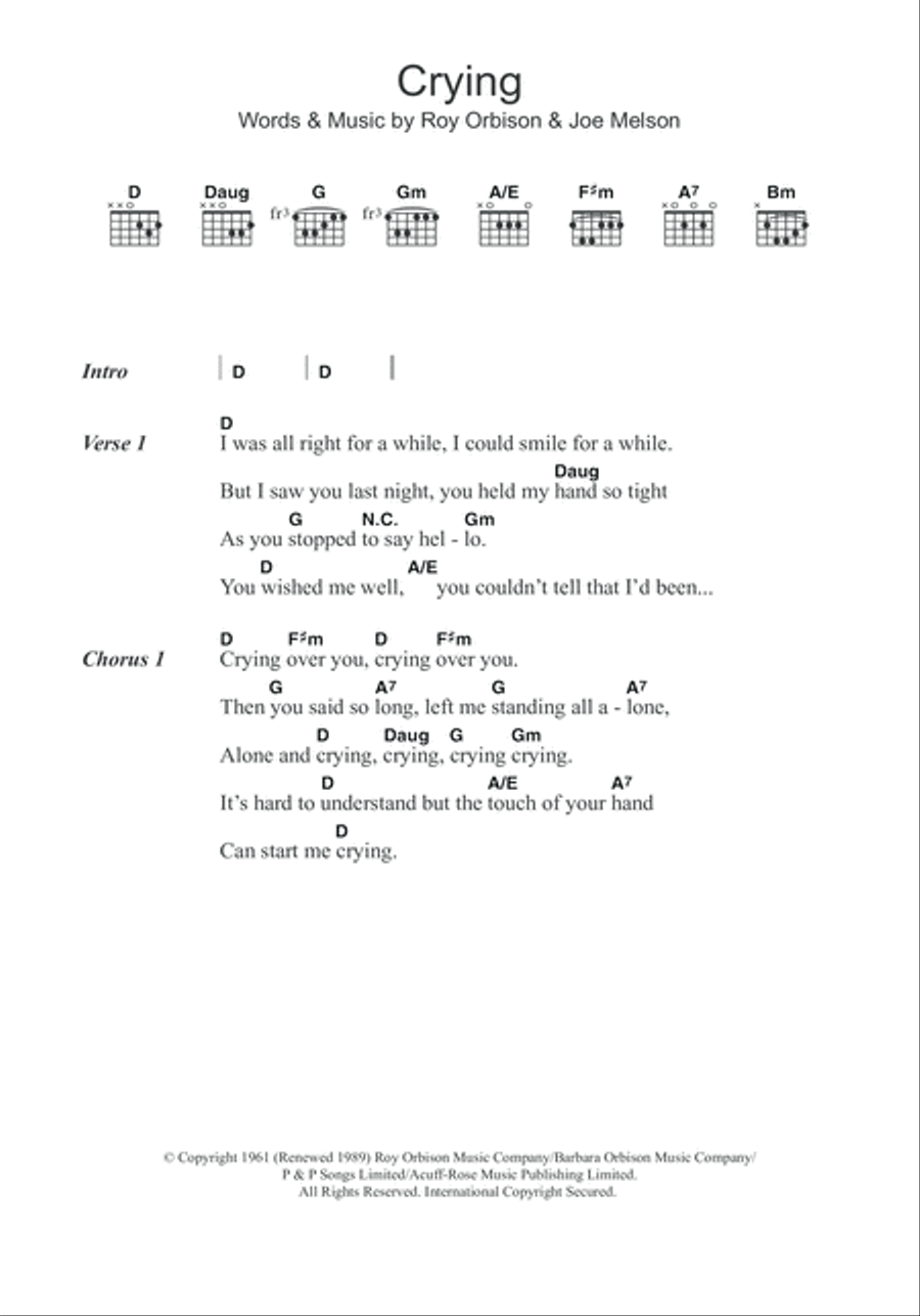 Crying Guitar scores gallery preview page 1