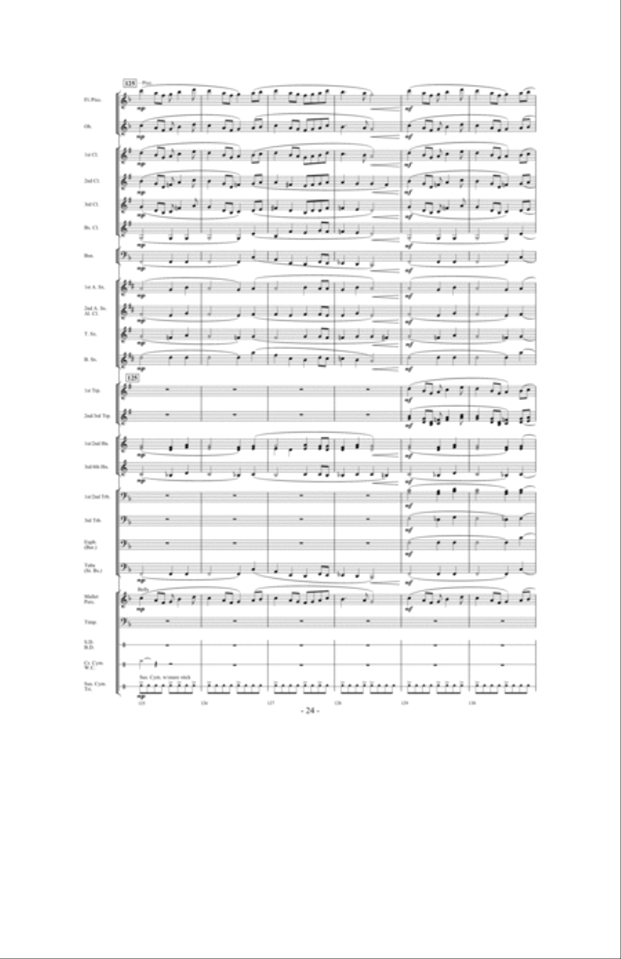 Canticle of the Saints Concert Band scores gallery preview page 23