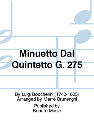 Minuetto Dal Quintetto G. 275