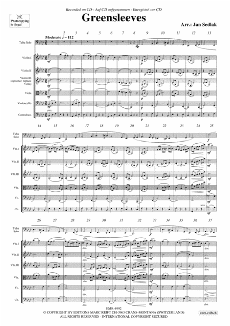 Greensleeves String Orchestra scores gallery preview page 3