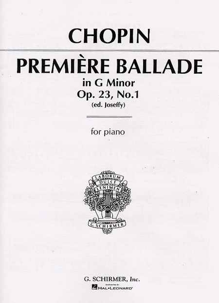 Frederic Chopin: Premiere Ballade, Op. 23, No. 1