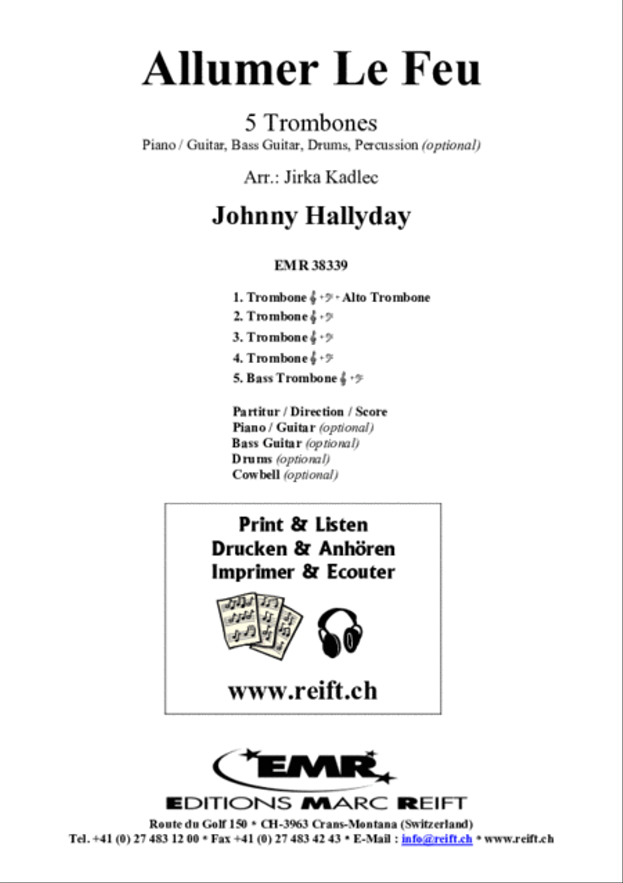 Allumer Le Feu Allumer Le Feu Trombone scores gallery preview page 2