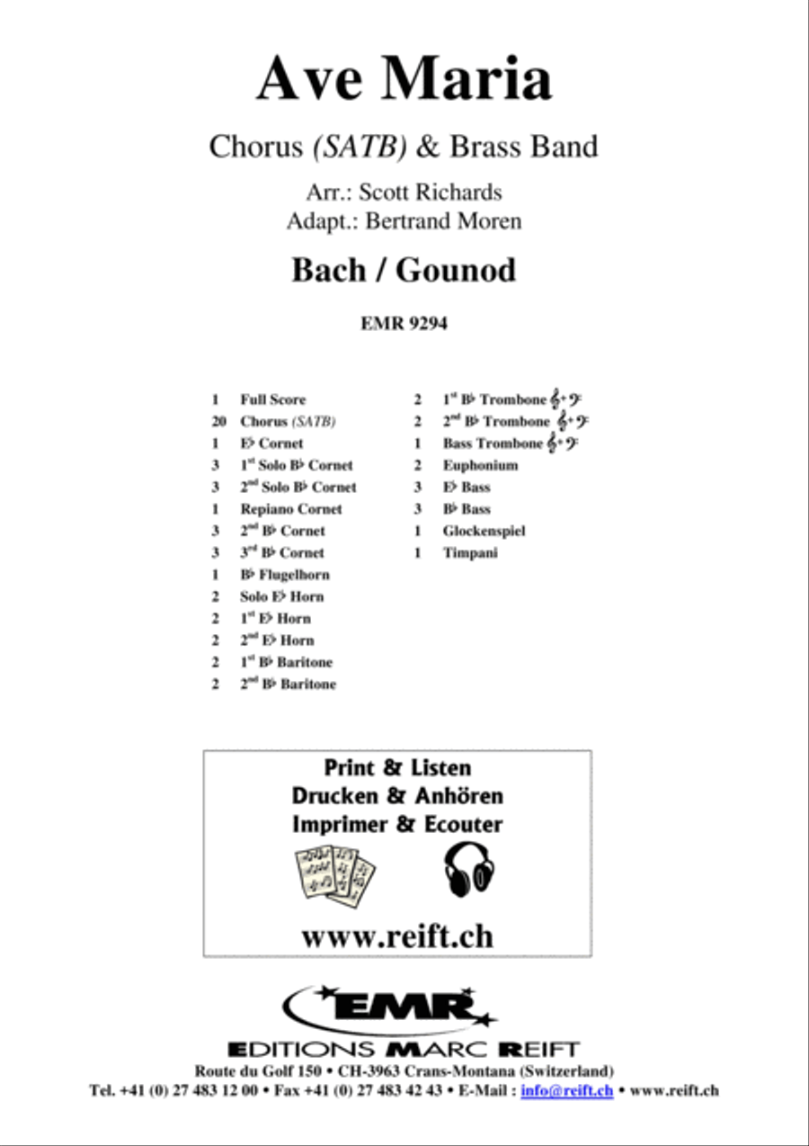 Ave Maria 4-Part scores gallery preview page 2
