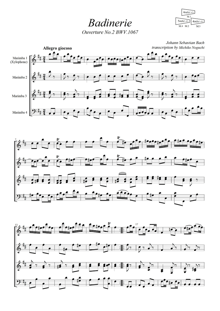 Badinerie Percussion Ensemble scores gallery preview page 2